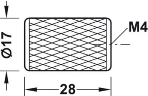 Round Cylinder Knob for Kitchen Furniture & Vanity Cabinet - Image 5