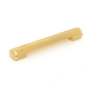 Momo Solid Brass Pull Handle 160mm In Brushed Satin Brass