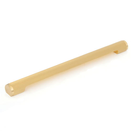 Momo Solid Brass Pull Handle 320mm In Brushed Satin Brass