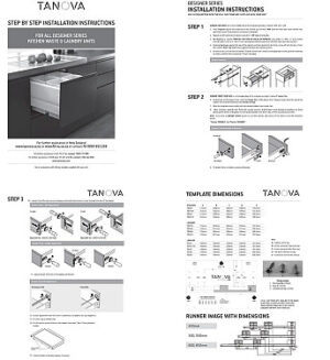 Tanova Soft Close Slide Out Laundry System 350mm 1 x 36L - Image 3