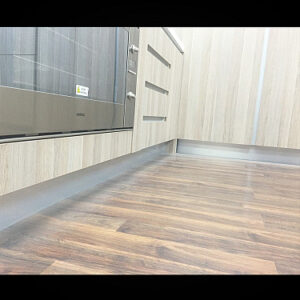 Brushed Aluminium Laminate Kitchen Kickboard (laminate sheet only)- Pack of Four 150mm - Image 3