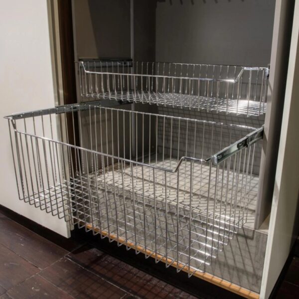 Starax Pull Out Wire Basket for Wardrobes