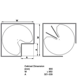 REVO 90° - Kitchen Corner Unit, Arena Style - Image 5