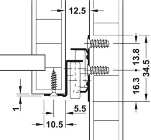 Roller Runners Drawer Slides Base Mount Single Extention - Image 2