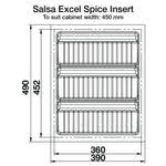 Salsa Cutlery and Spice Tray, Drawer Insert