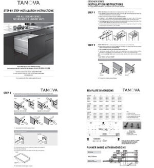 Tanova Soft Close Pull Out Laundry Hamper 800mm 2 X 65L - Image 3