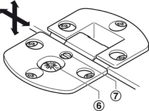 Flap Hinge 90 Degree 3D Adjustable, for Wooden Flaps - Image 4