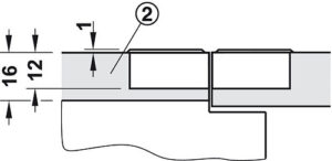 Flap Hinge 90 Degree 3D Adjustable, for Wooden Flaps - Image 2
