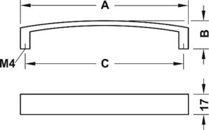 Stainless Steel, Chrome-polished - Bow Handles - Image 2