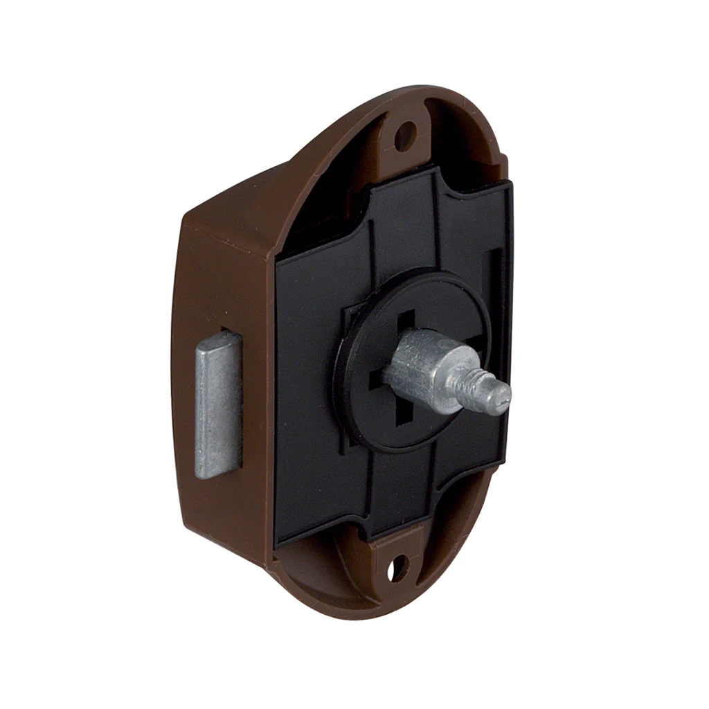 Hafele Push Button Lock, Plastic