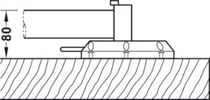 Hafele Foldable Cylindrical Table Leg - Image 2