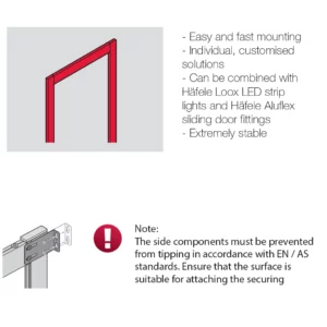 Hafele DressCode Frame System, Aluminium - Image 2