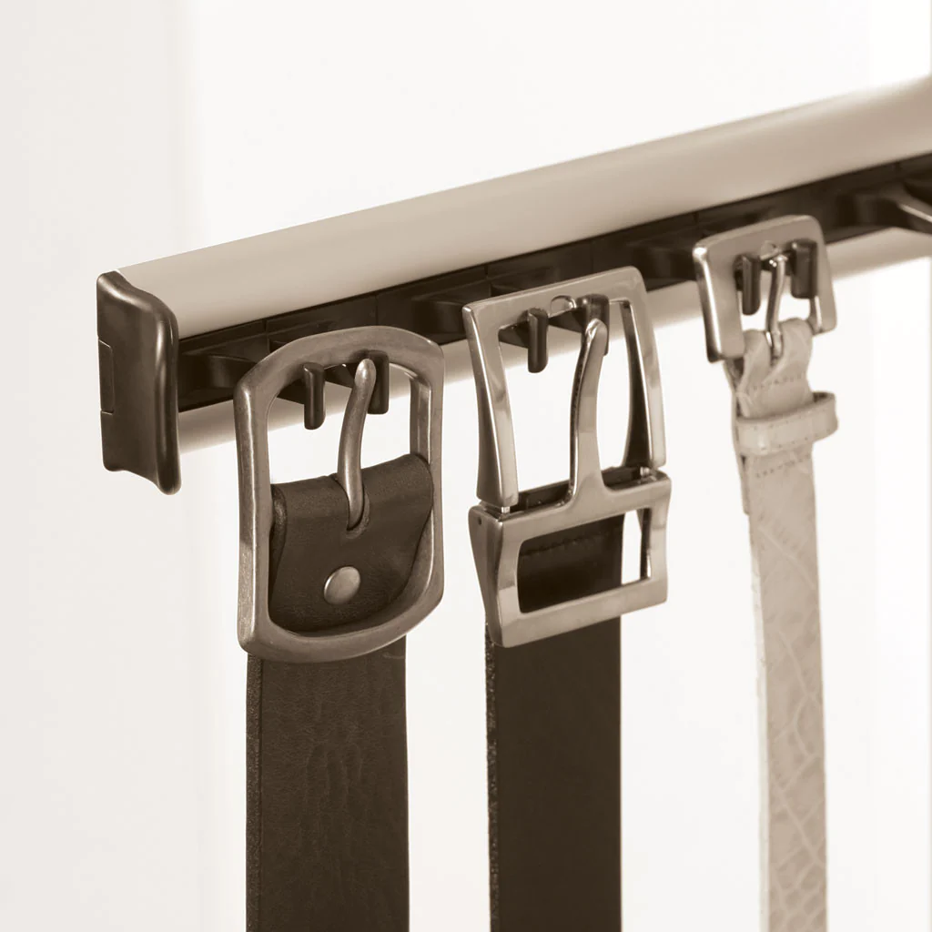 Hefele Belt Rack 3/4 Extension Slide with Plastic hooks