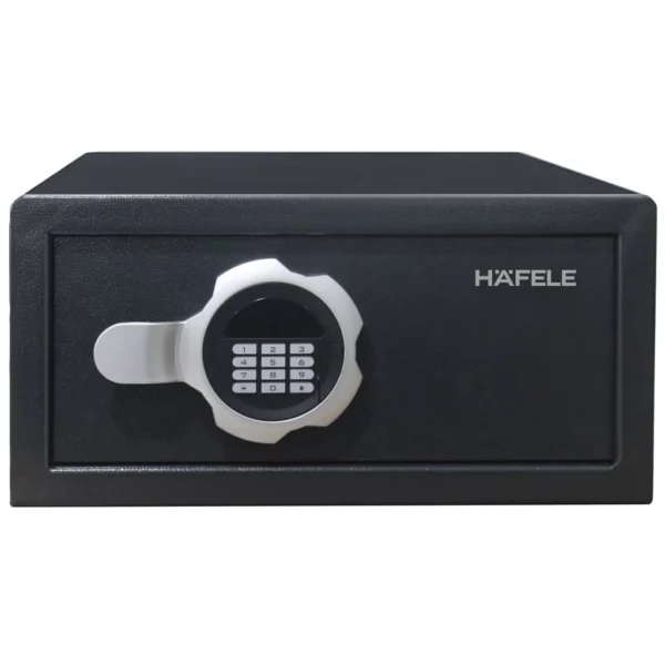 Black Hotel Safe with Silver Handle