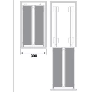 Dispensa Junior MR Set 300mm Silver - Image 3