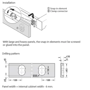 DressCode Adapter for Customised Wooden Panel, White - Image 4