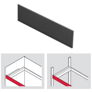 Hafele Designer Panel for Pull-Out Frame, Aluminium - Image 2