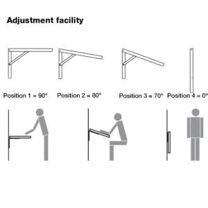Hafele Adjustable Folding Bracket - Image 2