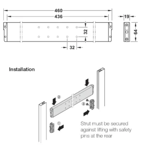 Hafele DressCode Aluminium Frame, Foil-covered finish - Image 3
