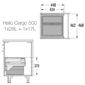 Hafele Hailo Cargo Bin - Image 4