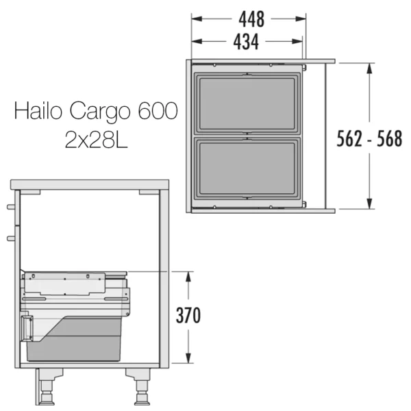 Hafele Hailo Cargo Bin