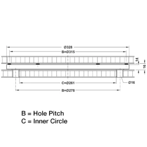 Hafele Turntable Ø328 mm - Image 2