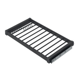 Soft Close Pull-Out Trouser Rack 600mm, Aluminium - Image 2