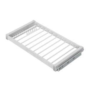 Soft Close Pull-Out Trouser Rack 900mm, Aluminium - Image 1