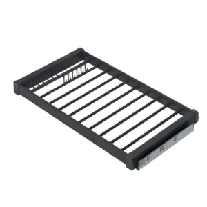 Soft Close Pull-Out Trouser Rack 900mm, Aluminium - Image 2