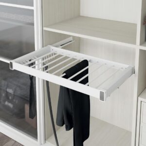 Soft Close Pull-Out Trouser Rack 900mm, Aluminium - Image 3