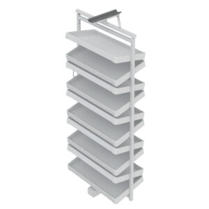 Storg Riki Swivel Shoe Rack, 10 Angled shelves - Image 1
