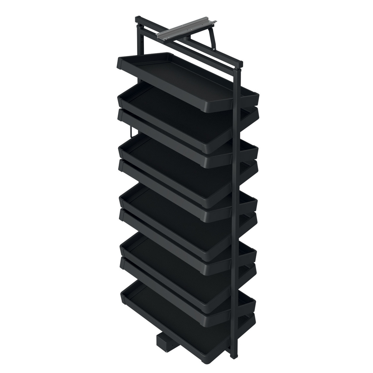 Storg Riki Swivel Shoe Rack, 10 Angled shelves