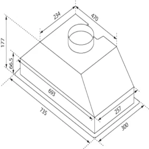 60cm or 90cm Hafele Undermount Built in Rangehood - Image 9