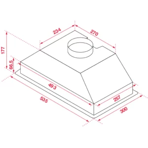 60cm or 90cm Hafele Undermount Built in Rangehood - Image 8
