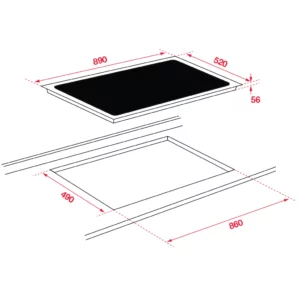Hafele 90cm Induction Cooktop - Image 2