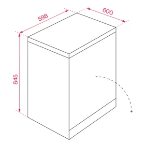 Hafele 60cm Freestanding Dishwasher - Image 2