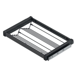 Pull-Out Shoe Drawer 600mm, Aluminium frame, Steel Rack - Image 2