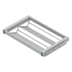 Pull-Out Shoe Drawer 600mm, Aluminium frame, Steel Rack - Image 1