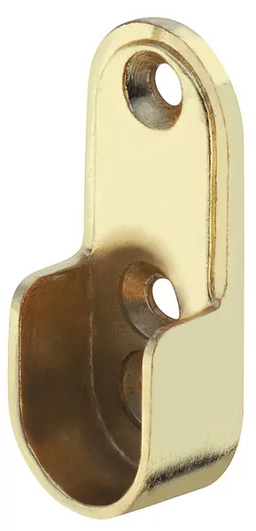 Wardrobe Rail End Brackets for Oval Hanging Rail 20mm Wide Wardrobe Rail End Brackets for Oval Hanging Rail 20mm Wide