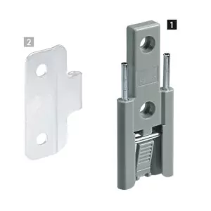 Hettich WingLine L Centre Hinge, Hinge Component 1. Grey
