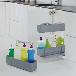 Pick Up and Go Cleaning Pull-Out Cleaning Agent from Kessebohmer Pick Up and Go Cleaning Pull-Out Cleaning Agent from Kessebohmer