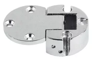 Flap Hinge, Plano-Medial, Zinc Alloy, Opening Angle 90°