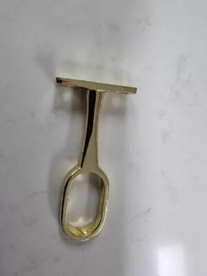 Wardrobe Rail Support, Gold OVA Mid Rail Support 30 x 15mm