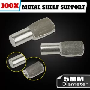 5mm Metal Shelf Supports Pins For Kitchen Cabinet & Laundry Furniture - Image 1