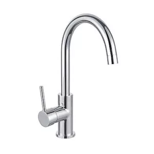 Mixer Tap Gooseneck Polished Chrome