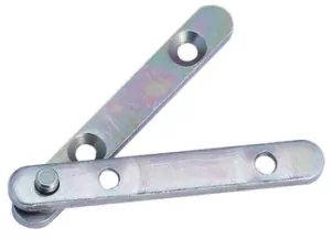 Pivot hinge, Steel, with identical flanges, Zinc plated finish