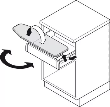 Ironfix Pull-Out Drawer Ironing Board