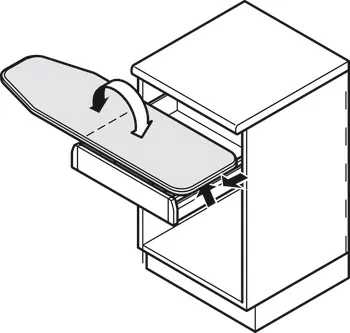 Ironfix Pull-Out Drawer Ironing Board
